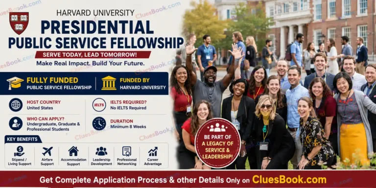 Harvard University Presidential Public Service Fellowships