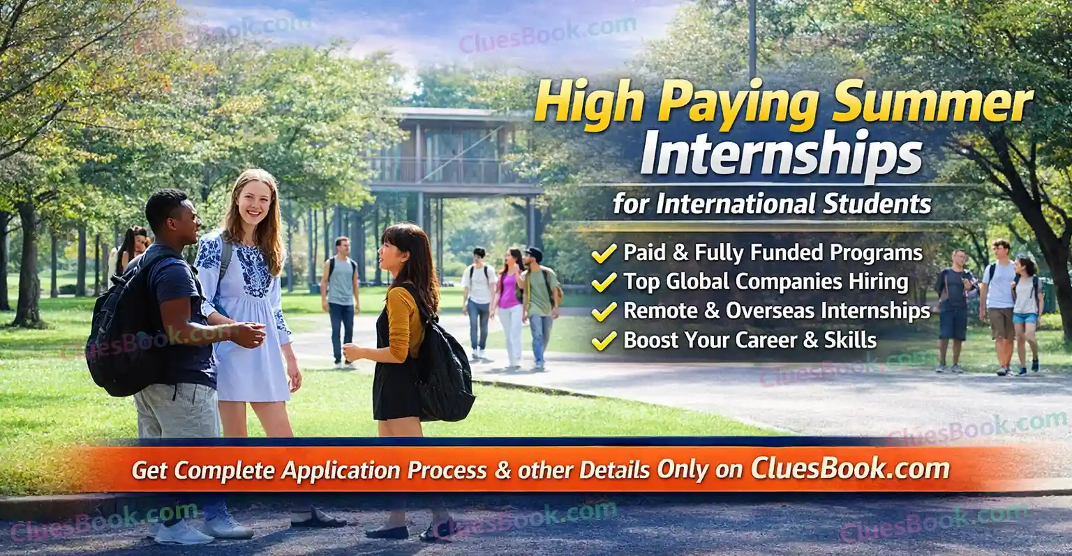 High Paying Summer Internships for International Students