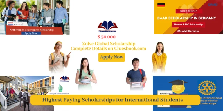 Highest Paying Scholarships for International Students