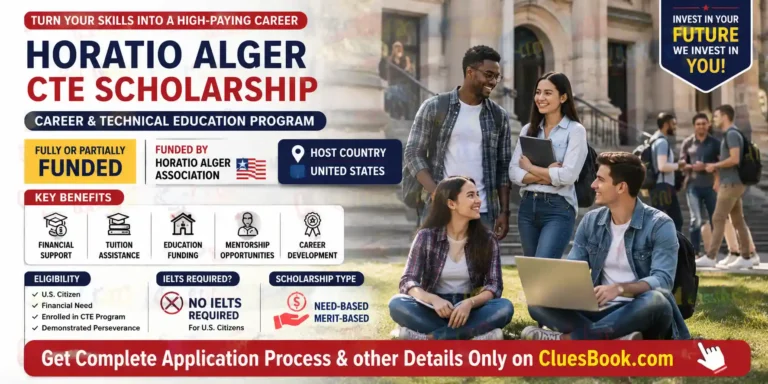 Horatio Alger Scholarship in USA (CTE Scholarship)