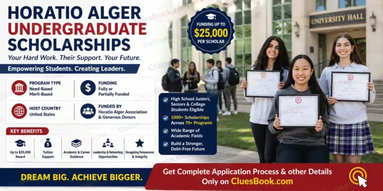 Horatio Alger Undergraduate Scholarships in USA