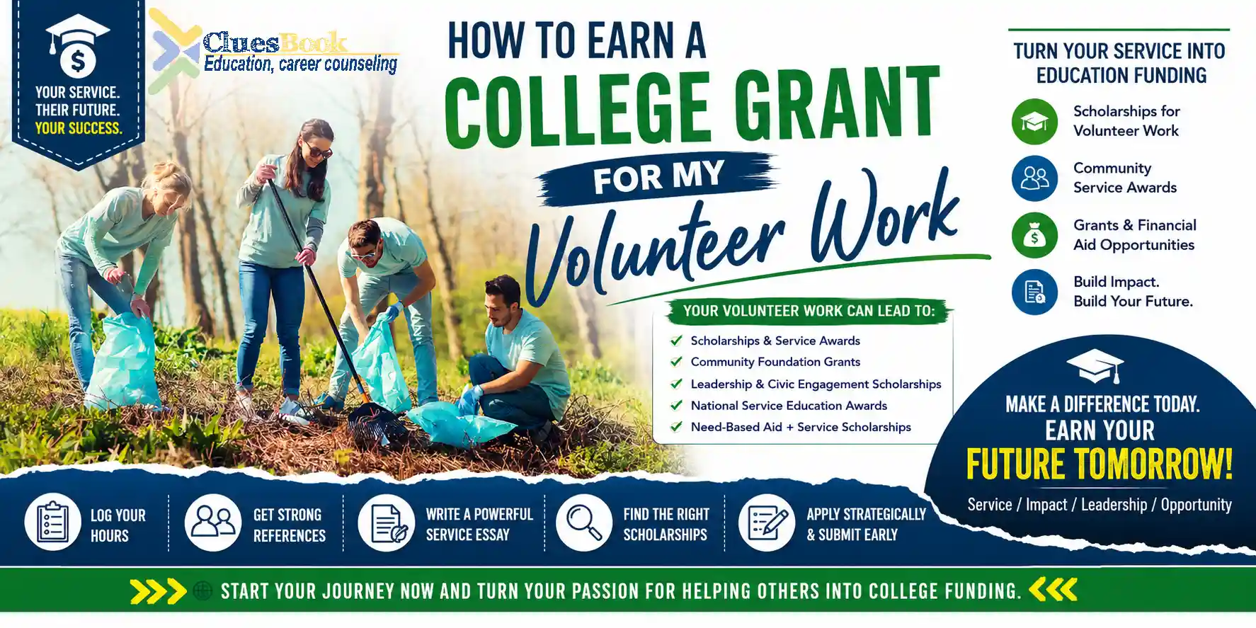 How to Earn a College Grant for My Volunteer Work