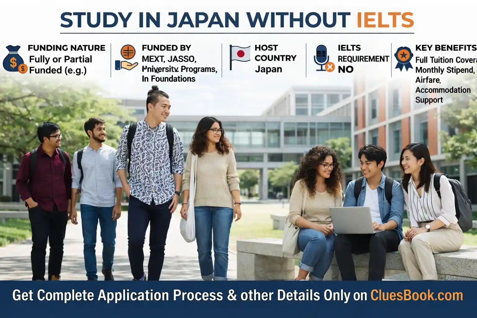 How to Study in Japan Without IELTS Scholarships