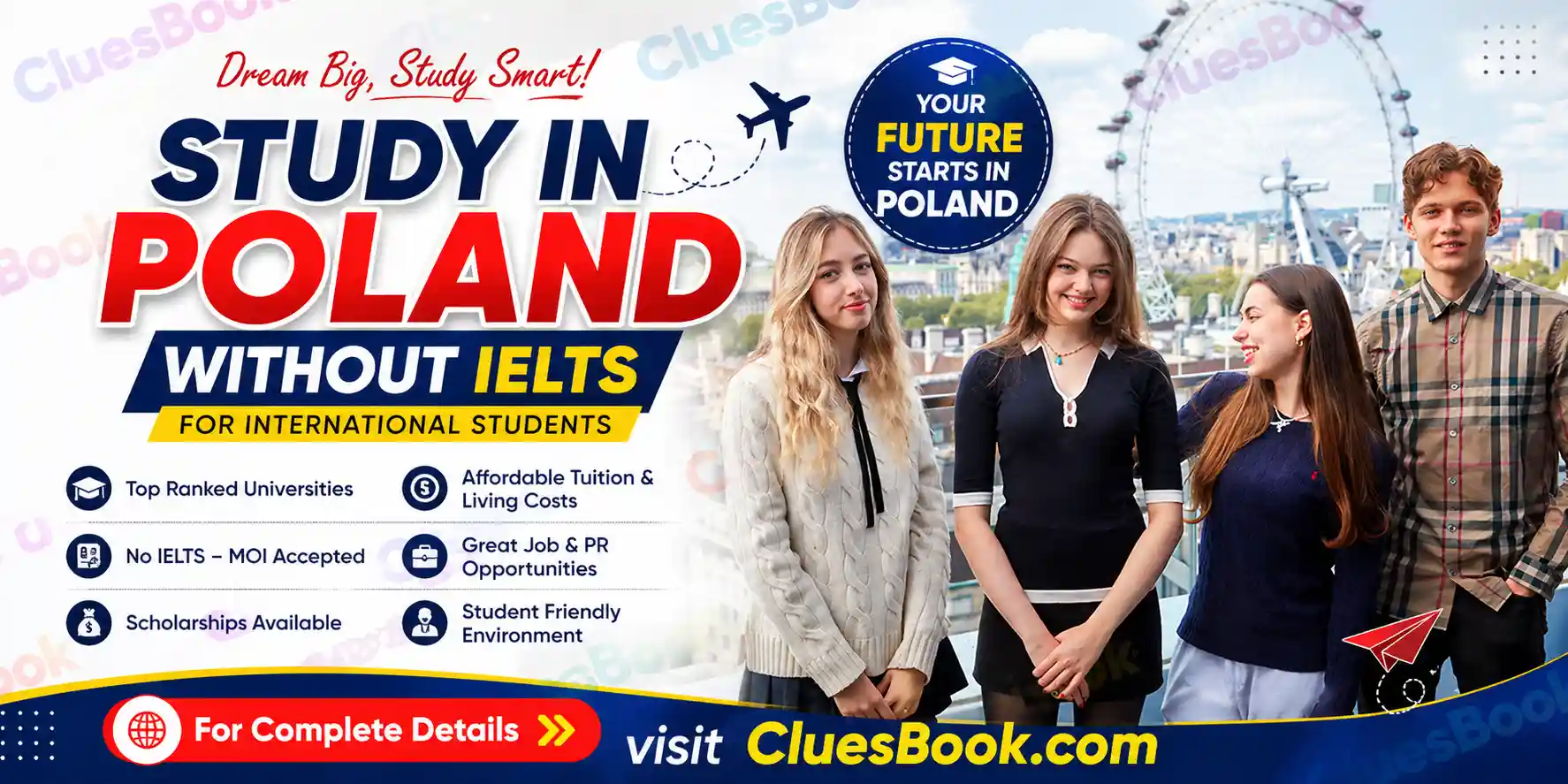 How to Study in Poland Without IELTS International Students