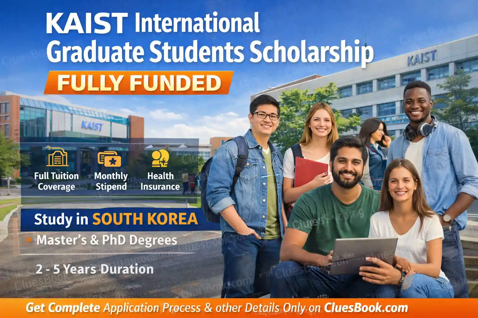 Fully Funded KAIST International Graduate Scholarship in South Korea (Without IELTS) 2026/27 1 KAIST International Graduate Scholarship in South Korea