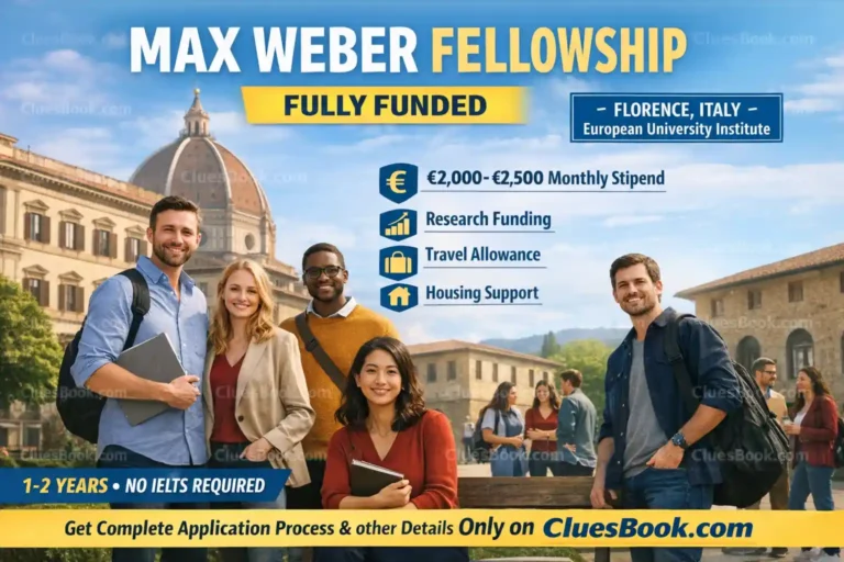 Max Weber Fellowship for Postdoctoral Program in Italy