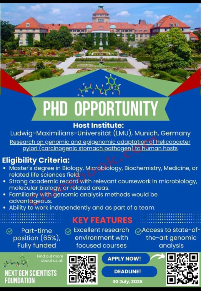 PhD Opportunity in Germany at Ludwig-Maximilians-Universität (LMU) 2025