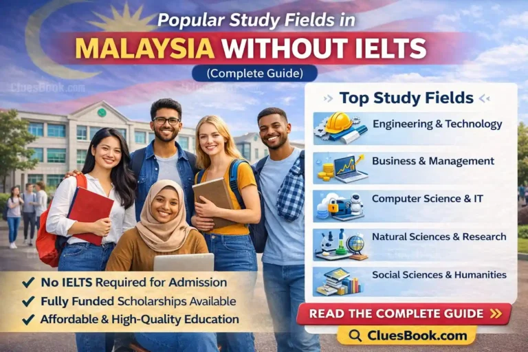 Popular Study Fields in Malaysia Without IELTS Scholarships For International Students