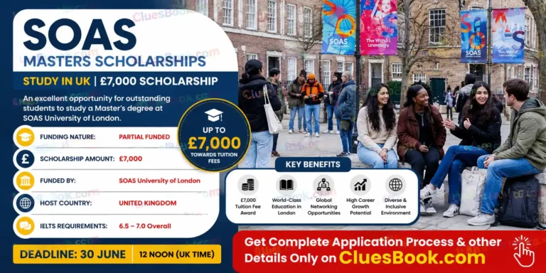 SOAS Masters Scholarships in UK