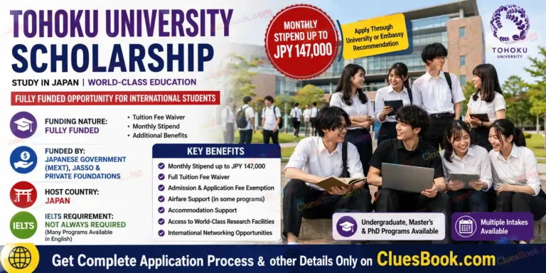 Tohoku University Scholarship in Japan