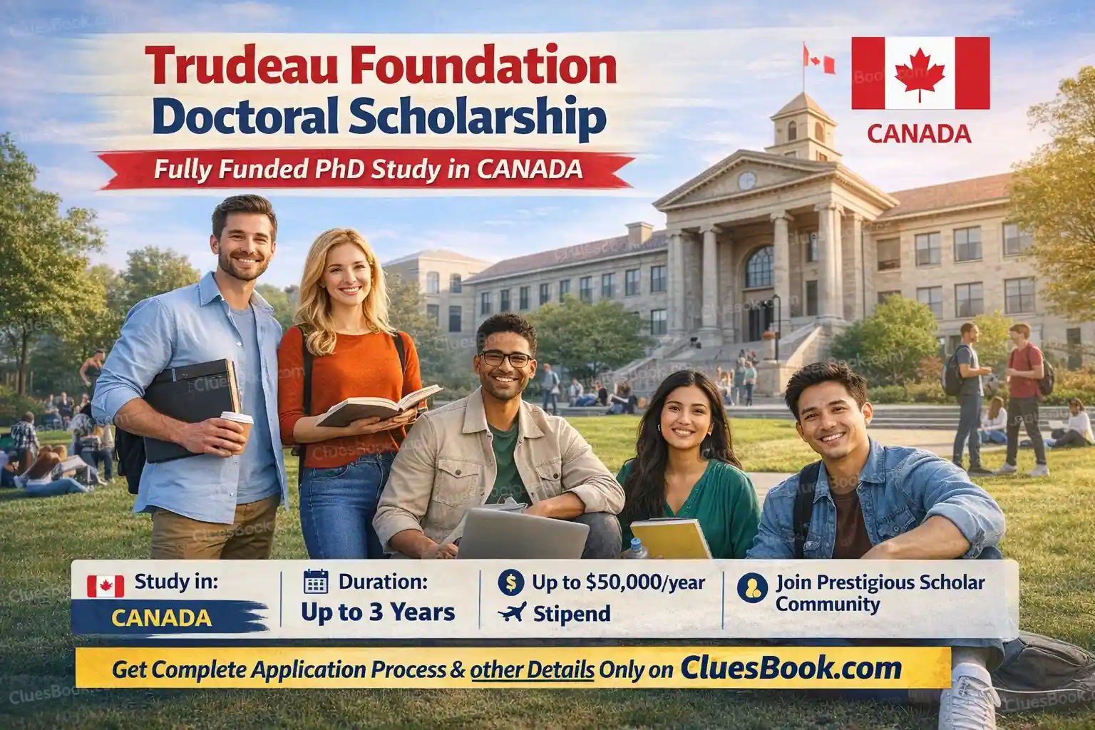 Trudeau Foundation Doctoral Scholarship in Canada 2026 (No IELTS Required) 1 Trudeau Foundation Doctoral Scholarship in Canada