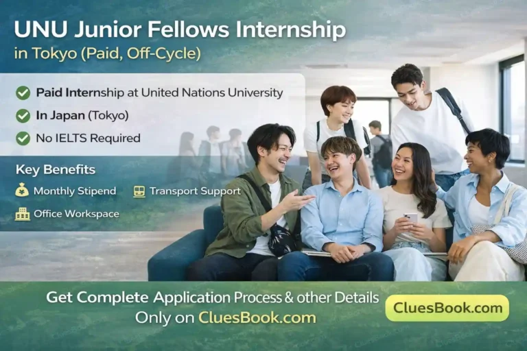 UNU Junior Fellows Internship Programme in Tokyo