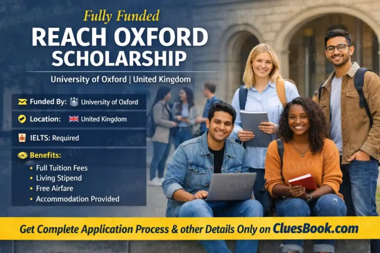Undergraduate Reach Oxford Scholarship in UK