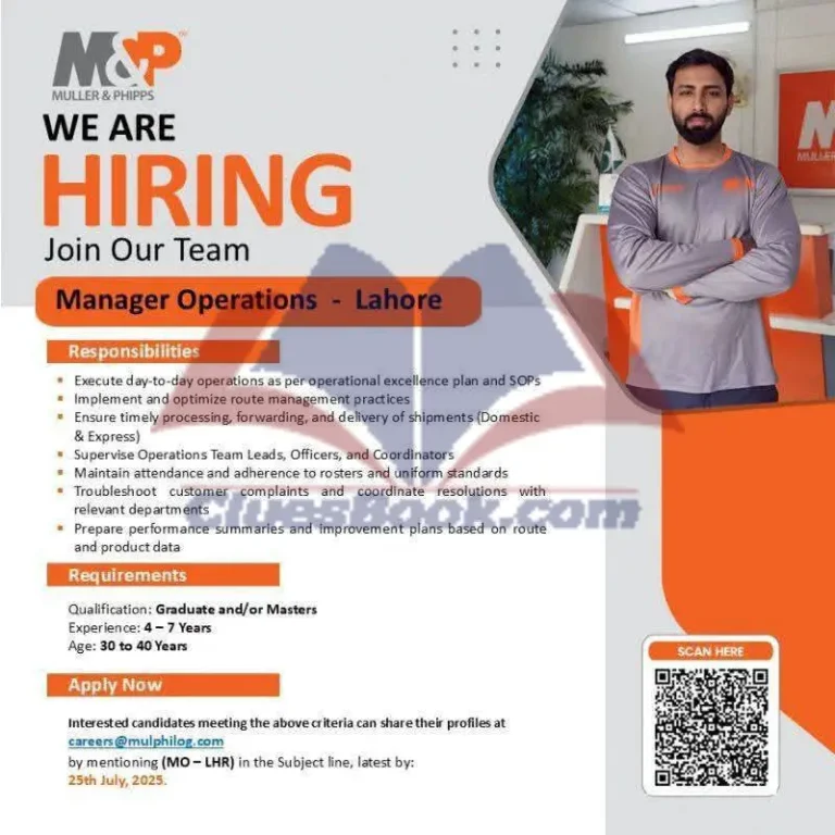 Hiring Manager Operations Jobs in Lahore 2025 | Apply Now 7 Hiring Manager Operations Jobs in Lahore 2025 | Apply Now
