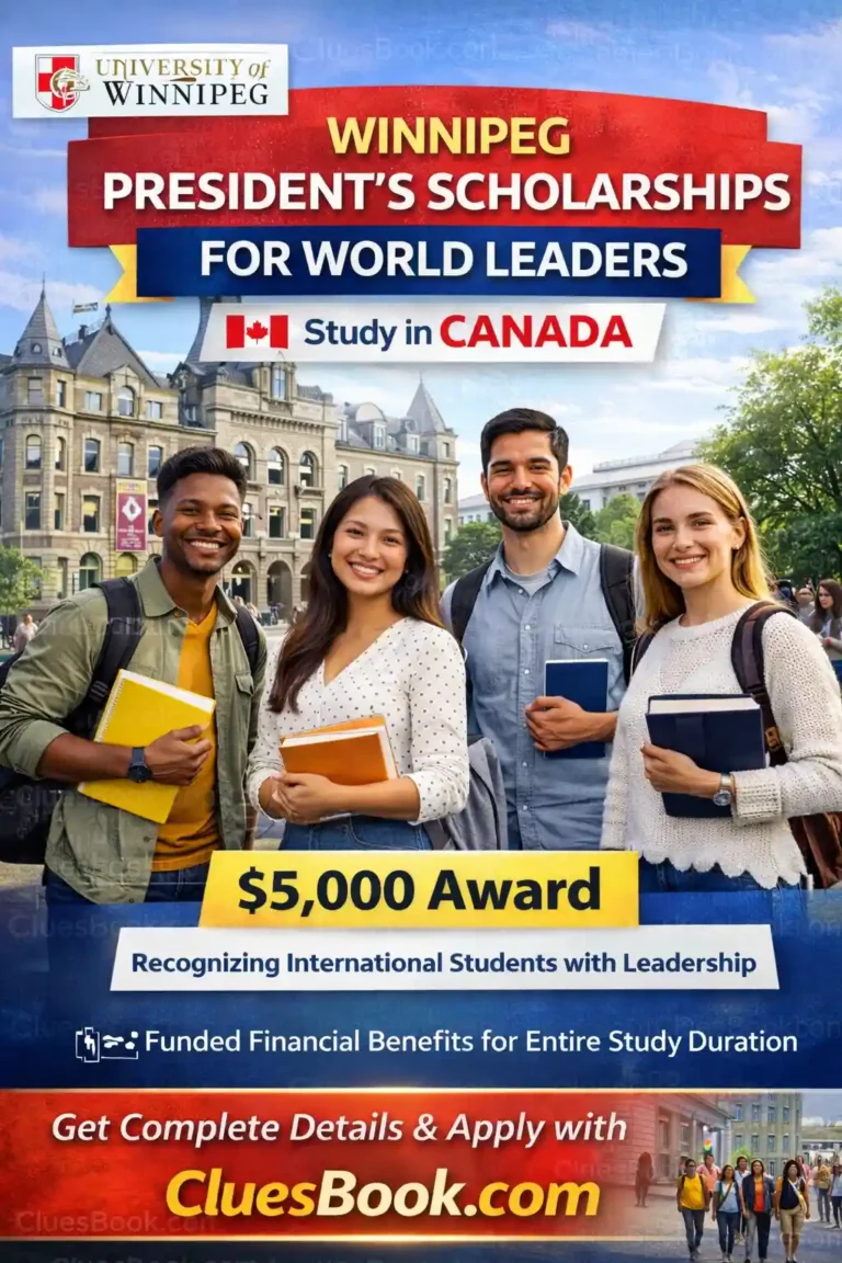 Winnipeg President’s Scholarships for World Leaders in Canada