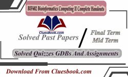 BIF602 Bioinformatics Computing II Complete Handouts