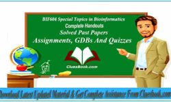 BIF604 Special Topics in Bioinformatics Complete Handouts