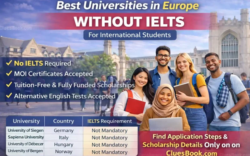 Best Universities in Europe Without IELTS for International Students