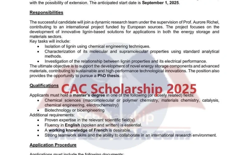 Biomass & Green Tech PhD Scholarship in Belgium 2025