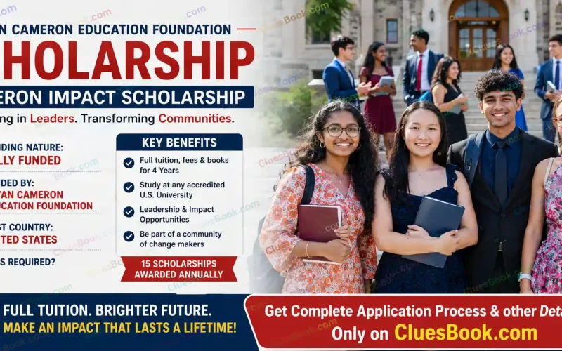 Bryan Cameron Education Foundation Scholarship in USA