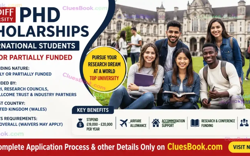 Cardiff University International Scholarships for PhD