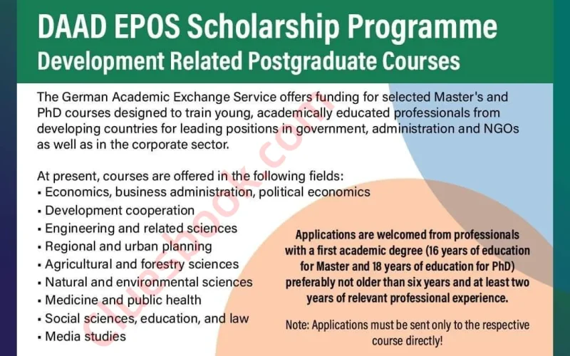 DAAD EPOS Scholarship Courses in Germany