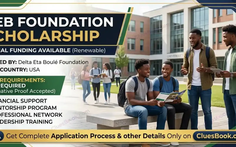 DEB Foundation Scholarship in USA
