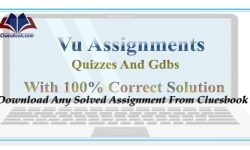 Download Vu Assignments, quizzes and solved gdbs From cluesbook
