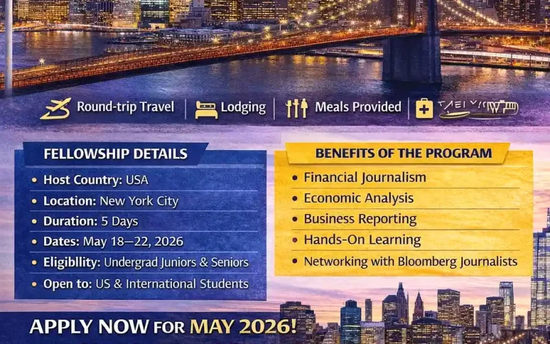 Fully Funded Bloomberg Fellowship in USA (New York) 2026