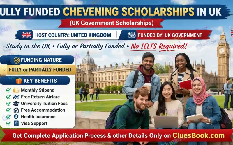 Fully Funded Chevening Scholarships in UK
