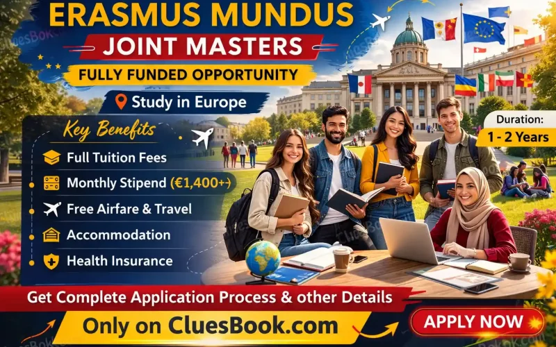 Fully Funded Erasmus Mundus Joint Masters Scholarships Program