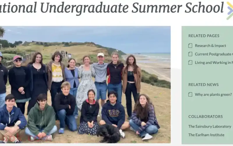 John Innes Centre Summer School 2026 in UK for International Undergraduates
