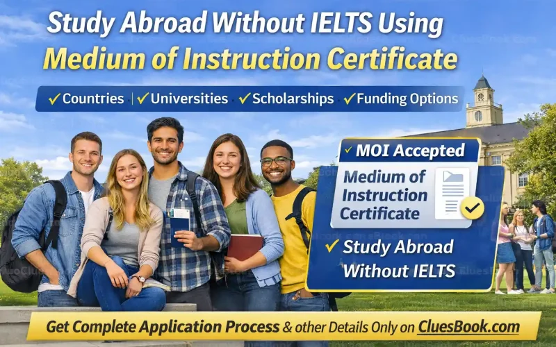Medium of Instruction Certificate for Study Abroad Without IELTS
