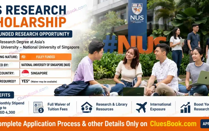 NUS Research Scholarship in Singapore for Graduates