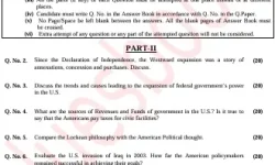 Past Paper of History of USA CSS 2015 Past Paper of History of USA CSS 2015