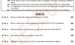 Past Papers of History of USA CSS 2017 Past Papers of History of USA CSS 2017