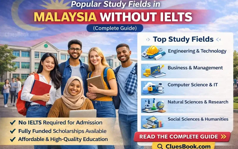 Popular Study Fields in Malaysia Without IELTS Scholarships For International Students