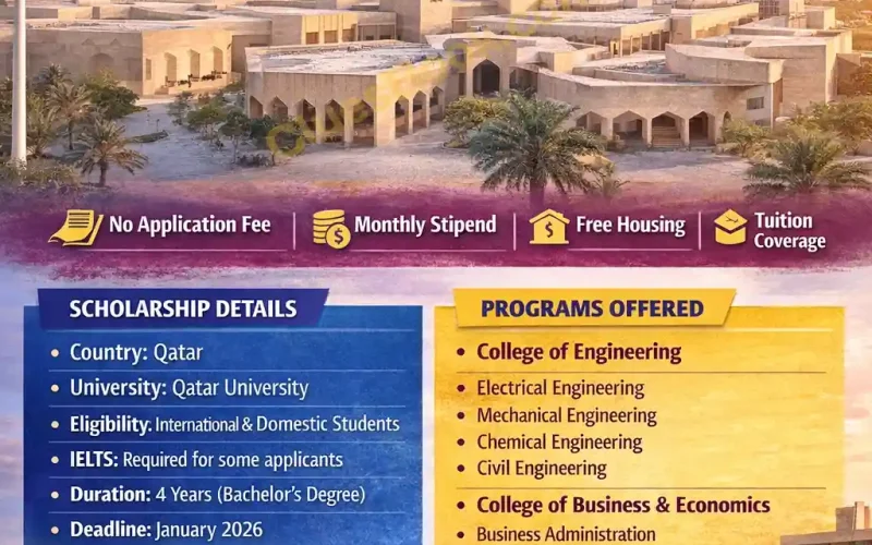 Qatar University Undergraduate Scholarships 2026