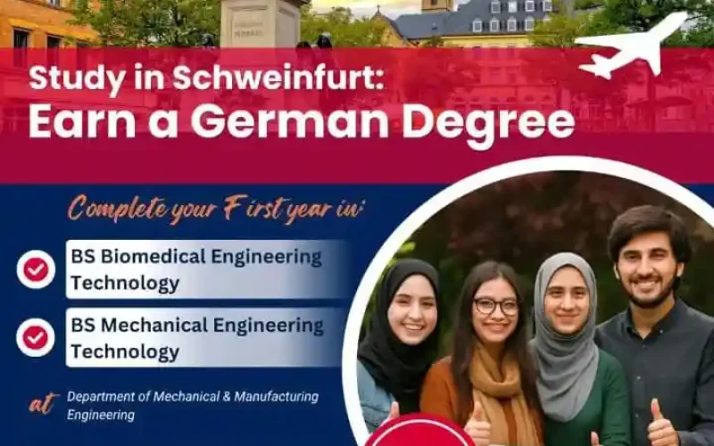Study in Schweinfurt Germany Apply by 30 August, 2025