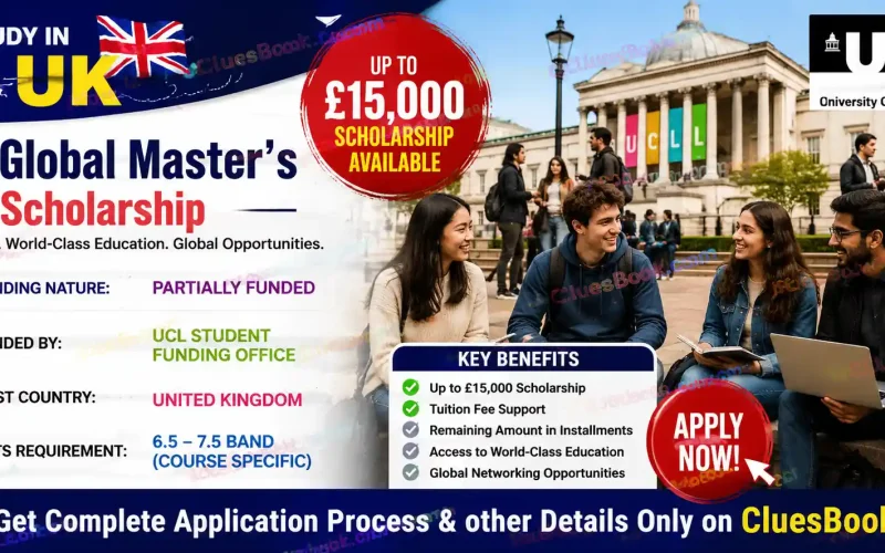 UCL Global Masters Scholarship in UK