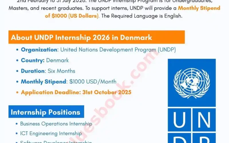 UNDP Internship 2026 in Denmark
